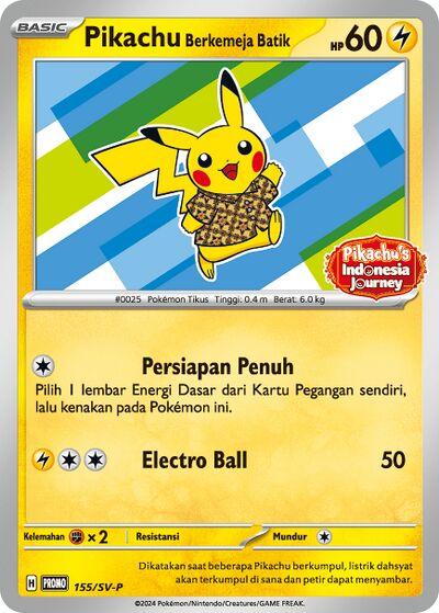 Pikachu Berkemeja Batik