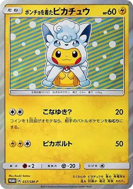 Pikachu wearing a poncho: PROMO