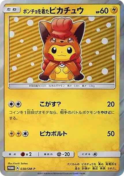 Pikachu wearing a poncho: PROMO