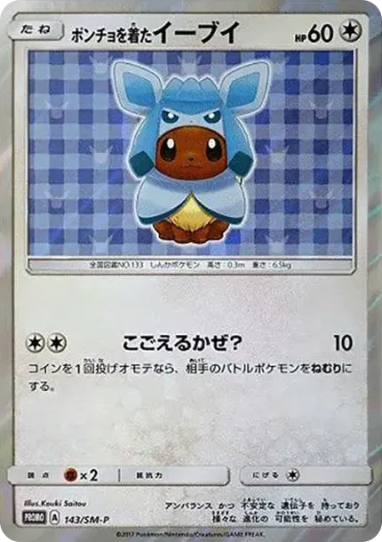 Eevee wearing a poncho: PROMO
