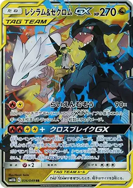 Reshiram & Zekrom GX (N)