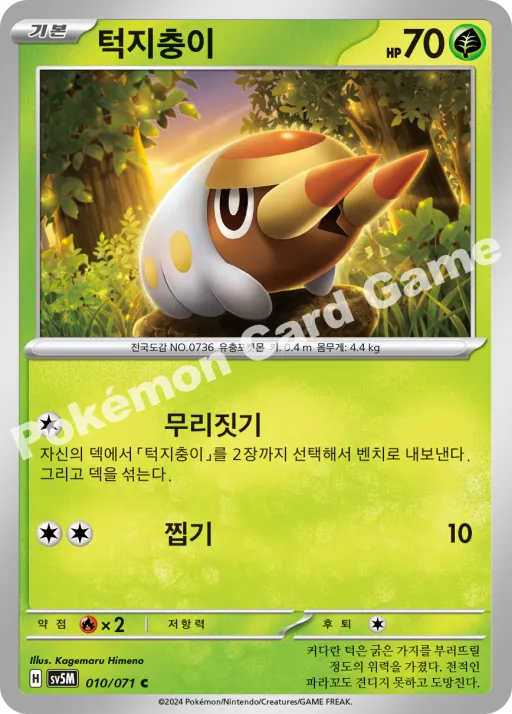 턱지충이