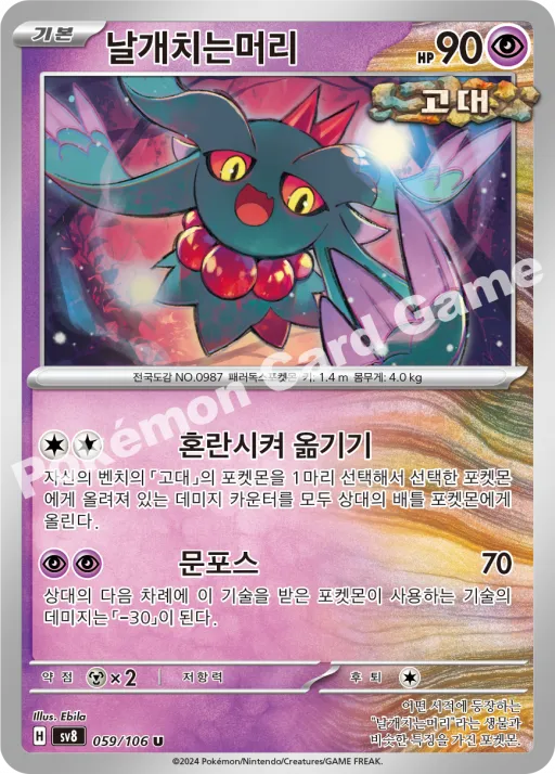 날개치는머리