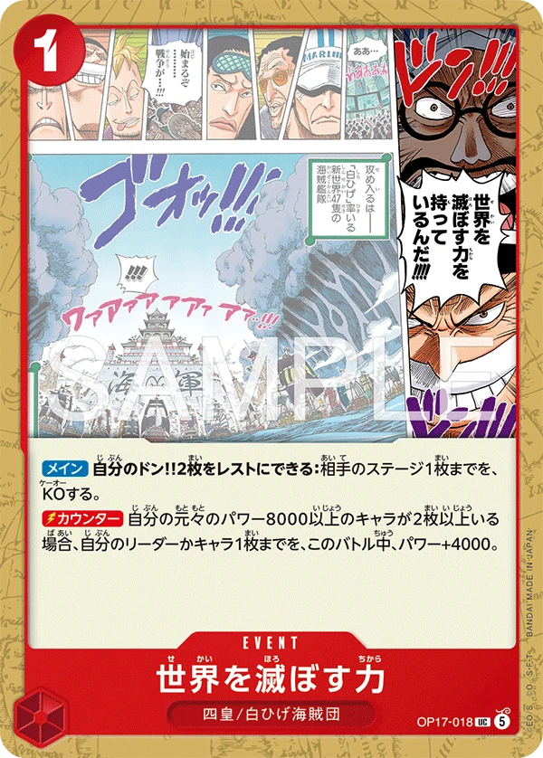 世界を滅ぼす力
