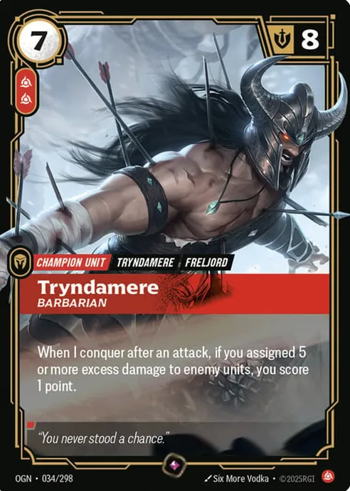 Tryndamere, Barbarian (Origins Summoner Skirmish Participation Promo)