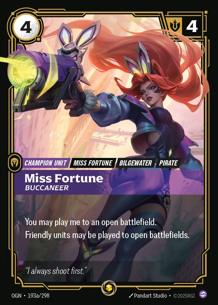 Miss Fortune - Buccaneer (Regional Qualifier Houston Top 8 Promo)