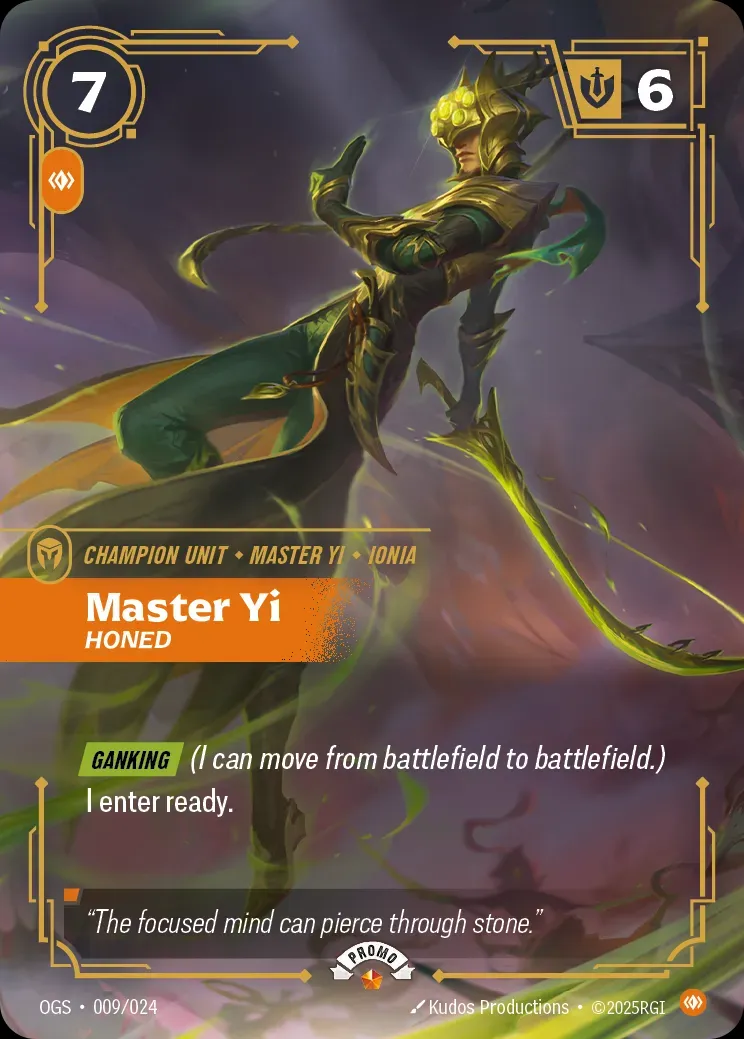 Master Yi - Honed (Spiritforged Nexus Night Promo)