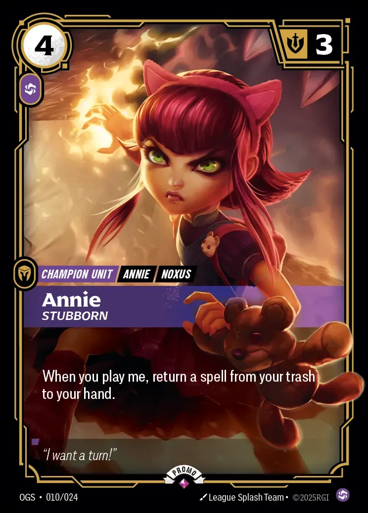 Annie - Stubborn (Spiritforged Nexus Night Promo)