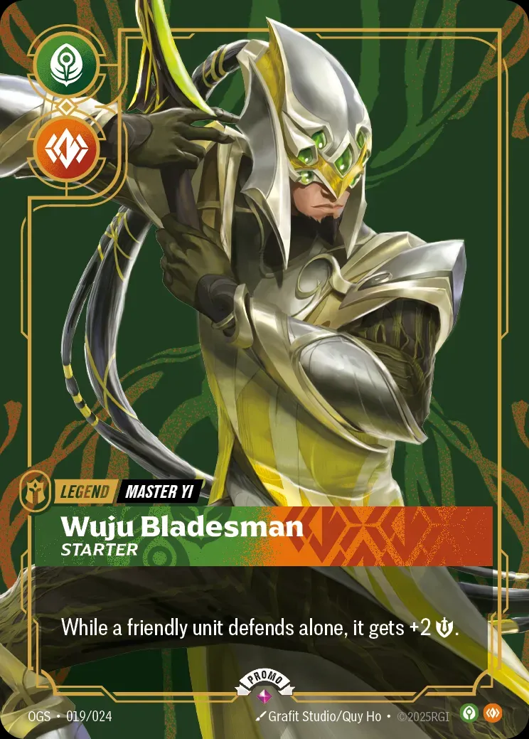 Master Yi - Wuju Bladesman - Starter (Spiritforged Nexus Night Promo)