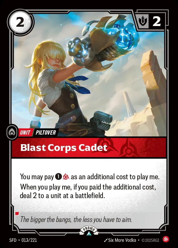 Blast Corps Cadet (Spiritforged Nexus Night Promo)