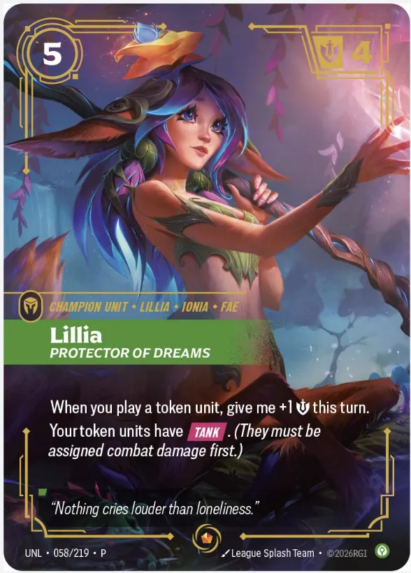 Lillia - Protector of Dreams (Unleashed June 2026 Summoner Skirmish Top 8 Promo)