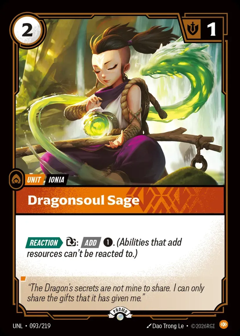 Dragonsoul Sage (Unleashed Nexus Night Promo)