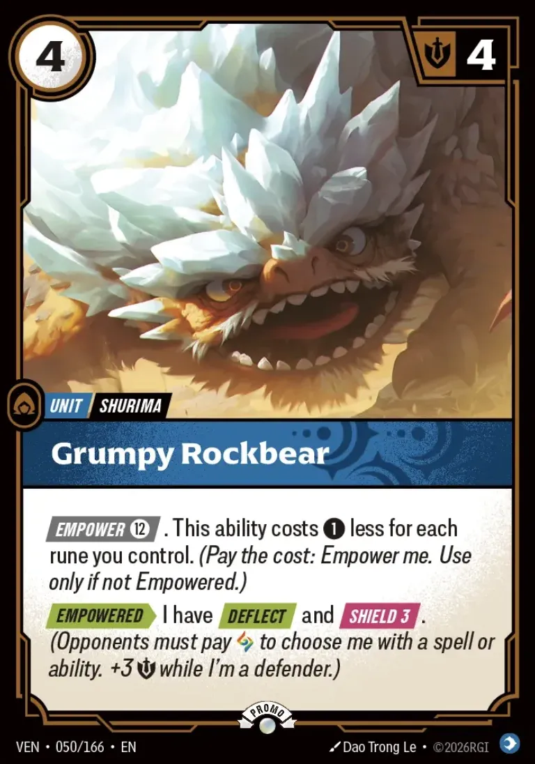 Grumpy Rockbear (Vendetta Nexus Night Promo)