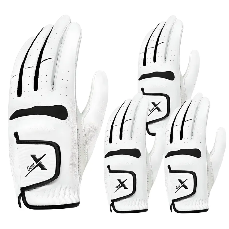 기어엑스 GPA53 뉴 골프장갑 흰색 남성용 4p