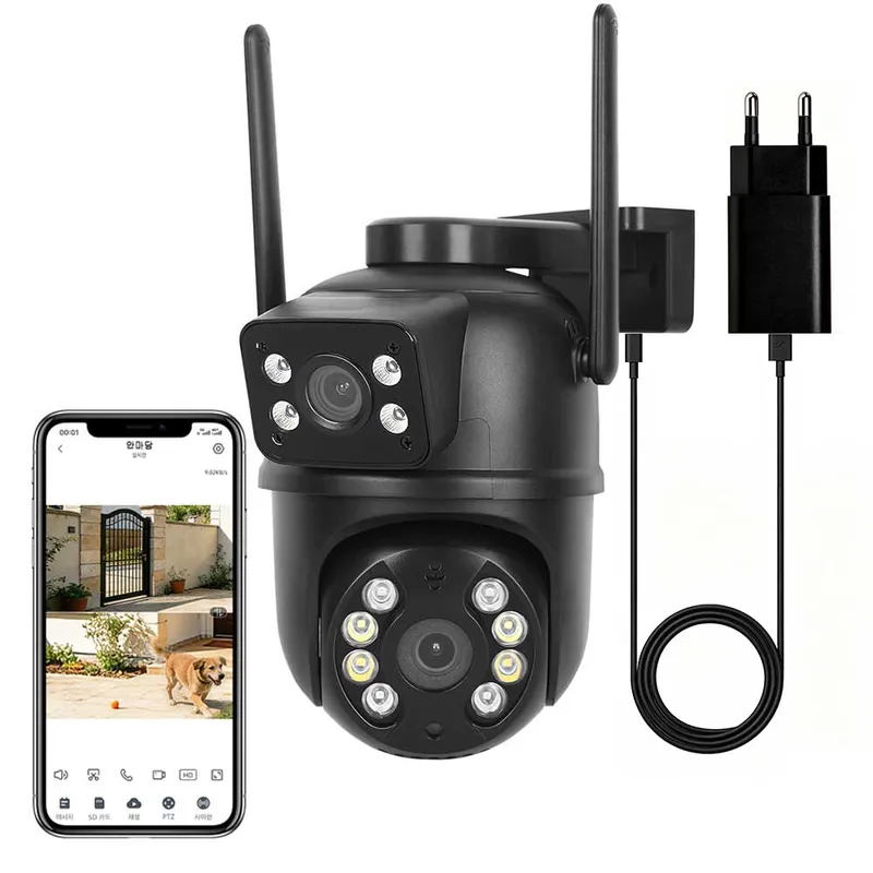 600만화소 실외용 WiFi 방범 카메라 HS08 검은색