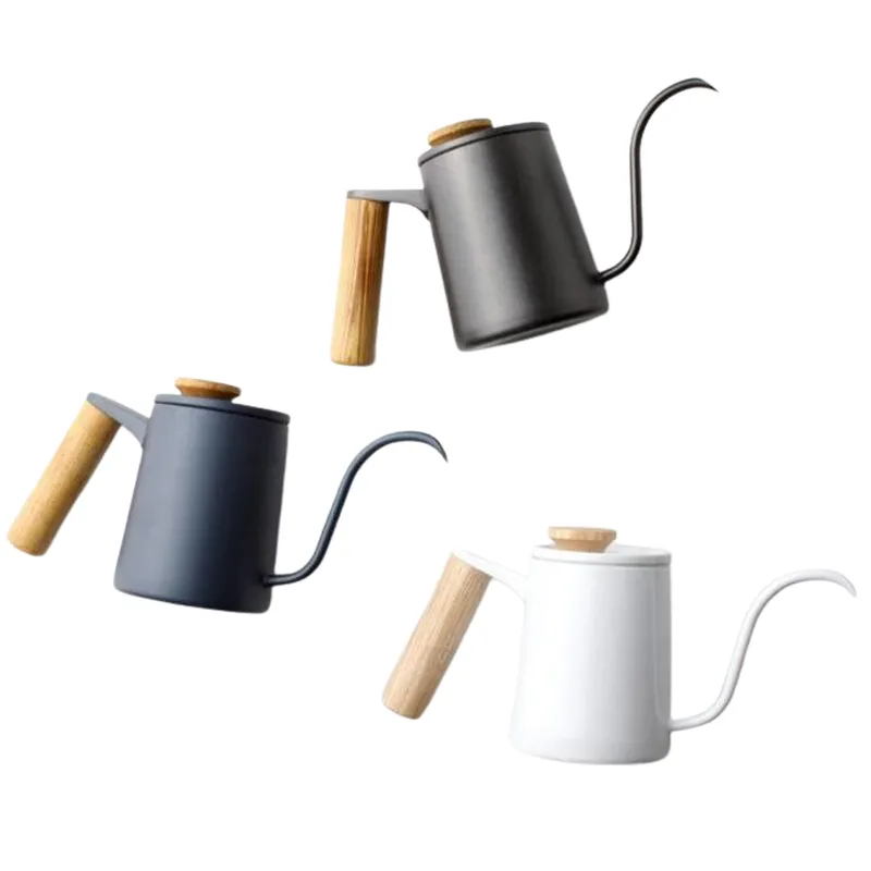 핸드드립포트 우드 손잡이 드립포트