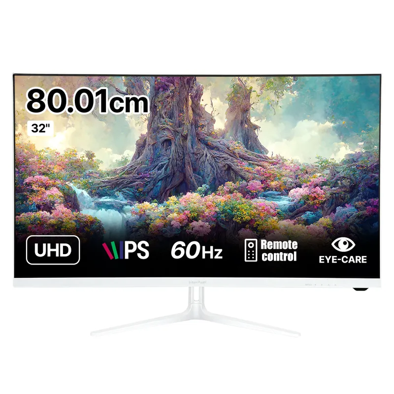 인터픽셀 4K UHD IPS 모니터 화이트
