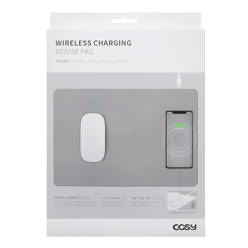 코시 10W 고속충전 무선 충전 마우스패드