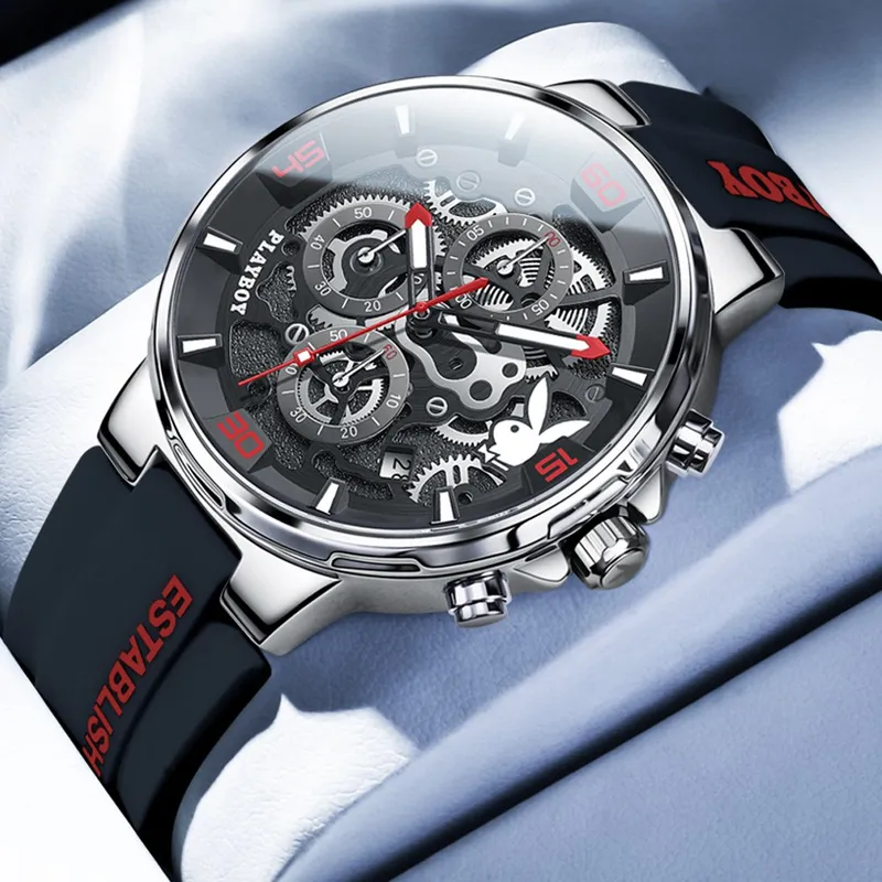 PLAYBOY 플레이보이 남성 아웃도어 스포츠 다기능 시계