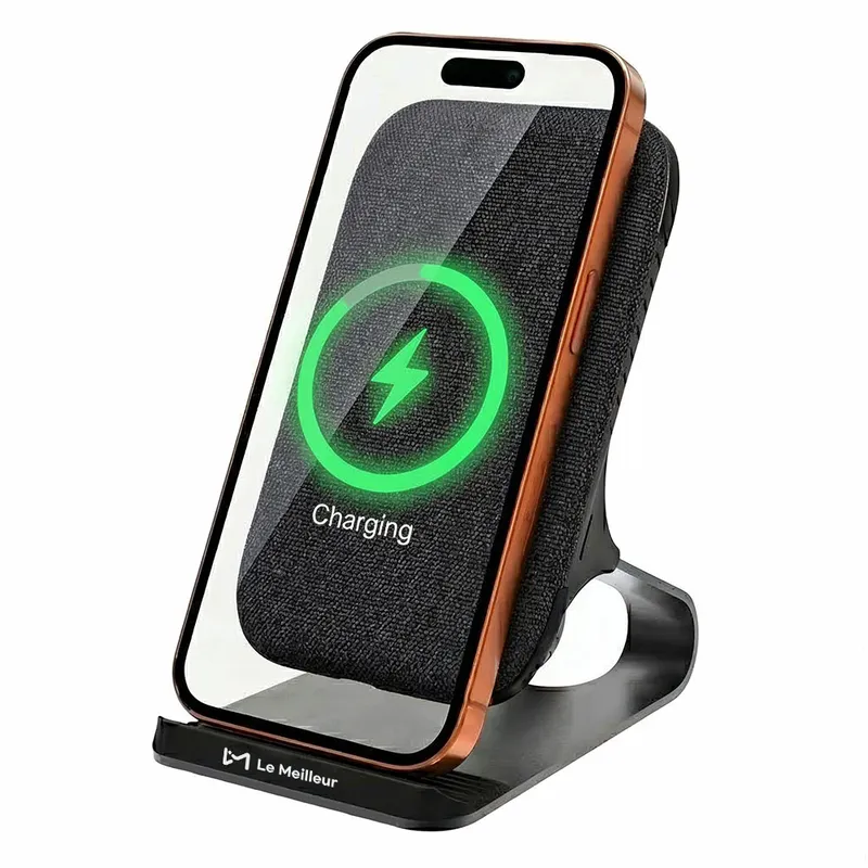 르메이어 20W 스탠드 고속 무선충전기 블랙