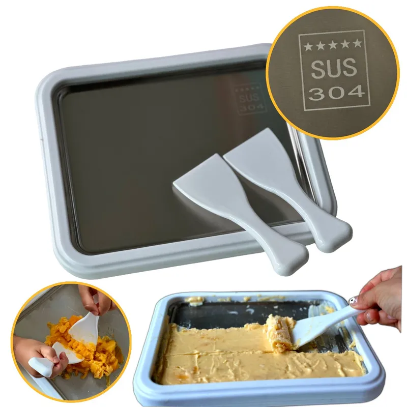 벨라또 304스테인리스 철판 아이스크림 메이커 화이트