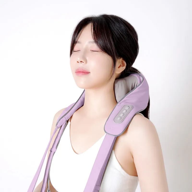클로 넥앤프로 무선 목 어깨 마사지기 안마기 CLOER-4001 퍼플