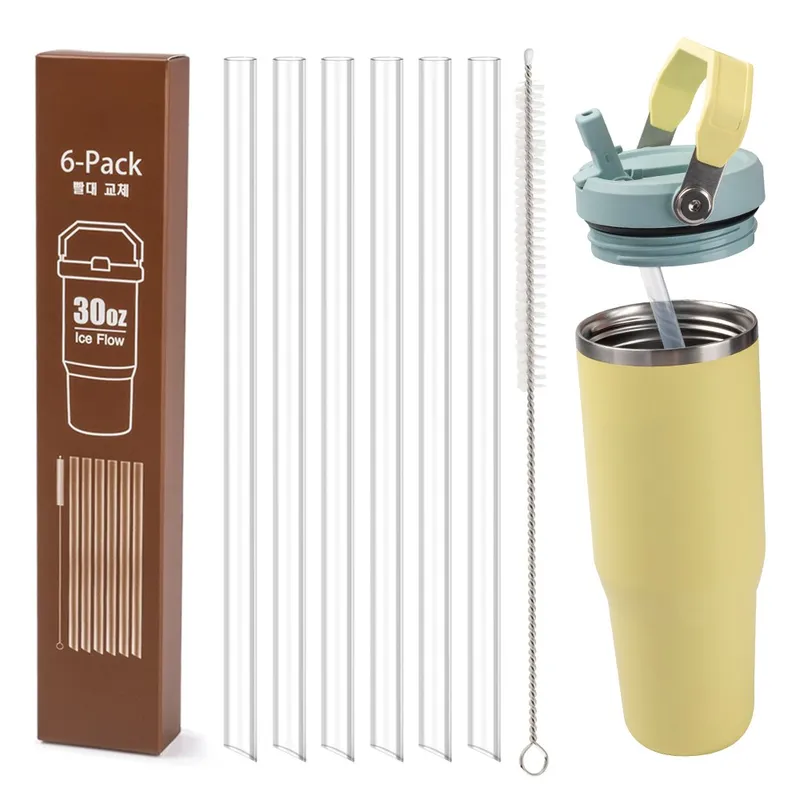 LJL 스탠리 아이스플로우 호환 텀블러 빨대 세트