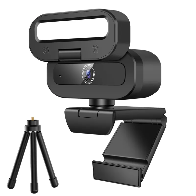 RUNDX 4K 웹캠 화상회의 마이크내장 삼각대 세트