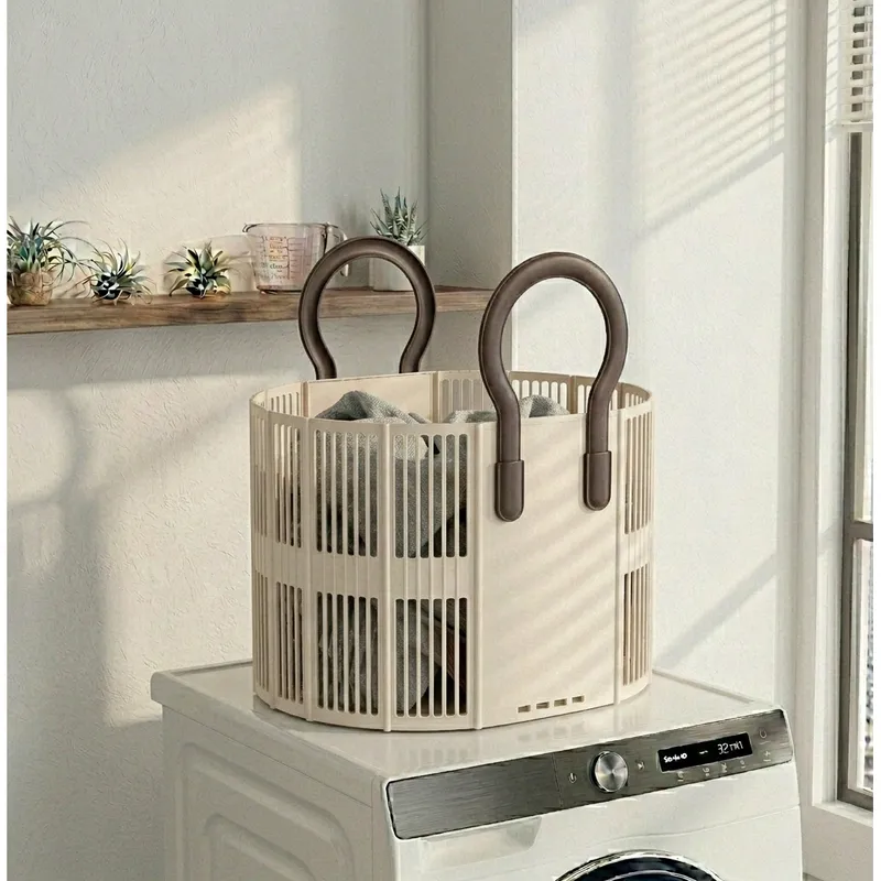 멜디아 변형방지 접이식 빨래바구니