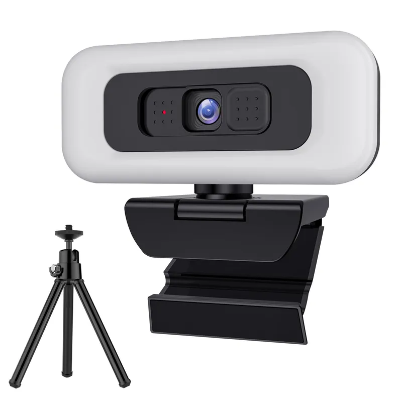 RUNDX 4K 웹캠 방송용 수업용 화상카메라 삼각대 세트