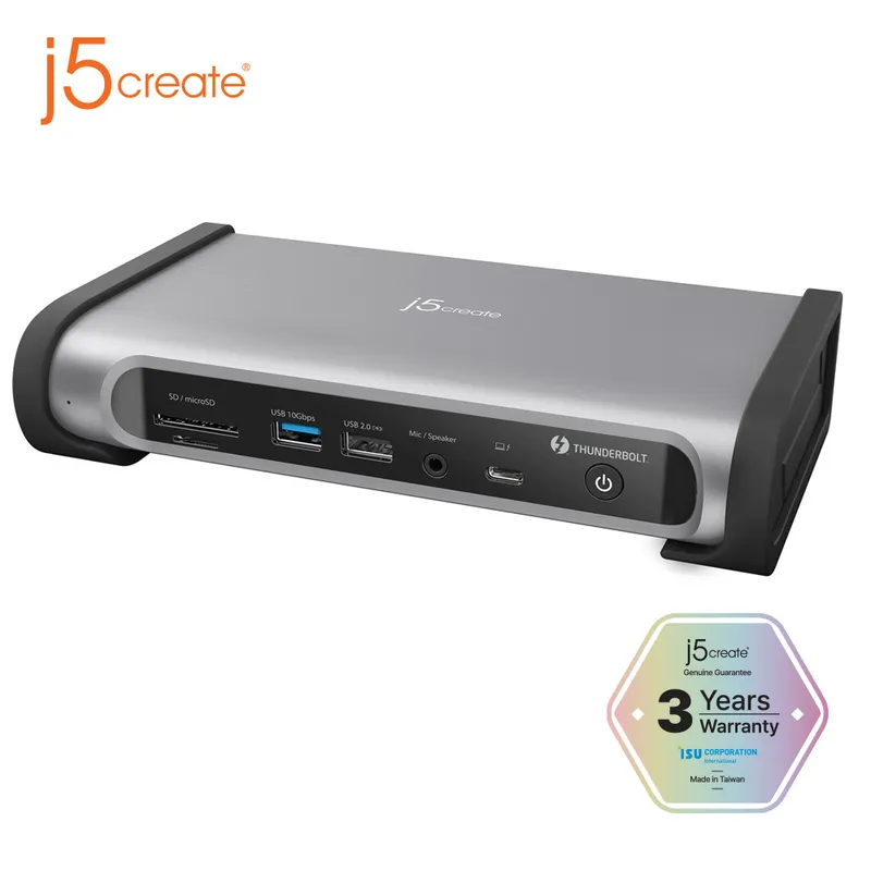 j5create JTD568 쿼드 디스플레이 썬더볼트4 독