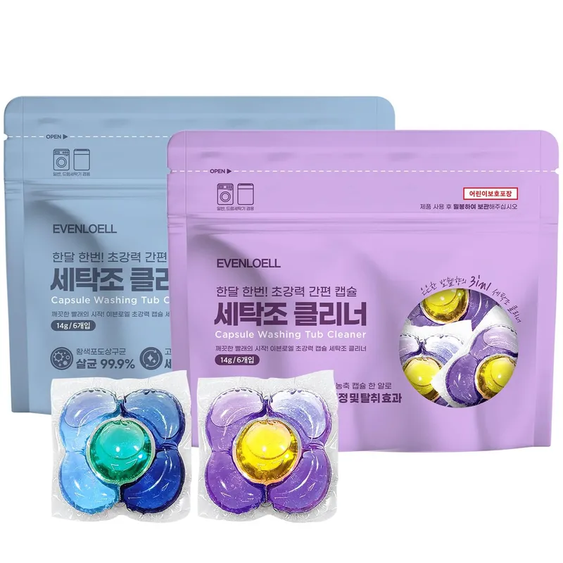 이브앤로엘 1+1 캡슐 세탁조 클리너 12개입