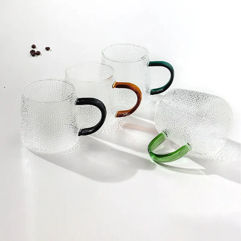 앞날창창 내열 유리 머그컵 350ml 4종 세트