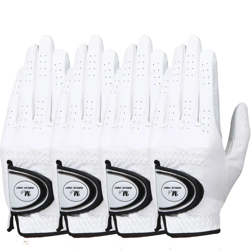 마르시아 남성용 반양피 골프장갑 4장 세트