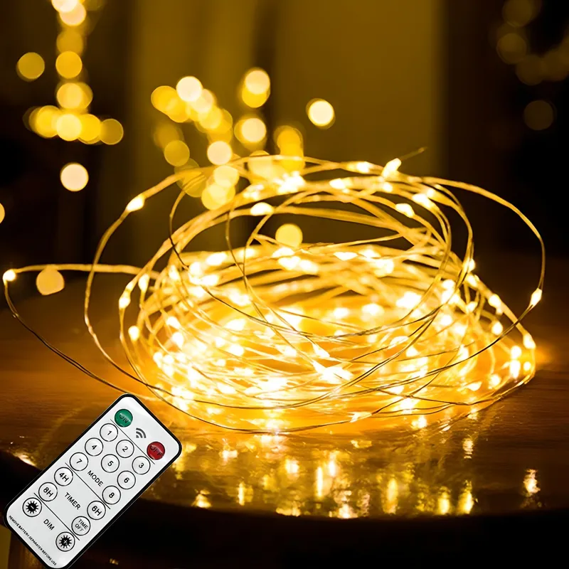 홈데코 LED USB 스트링 라이트 100구 리모콘
