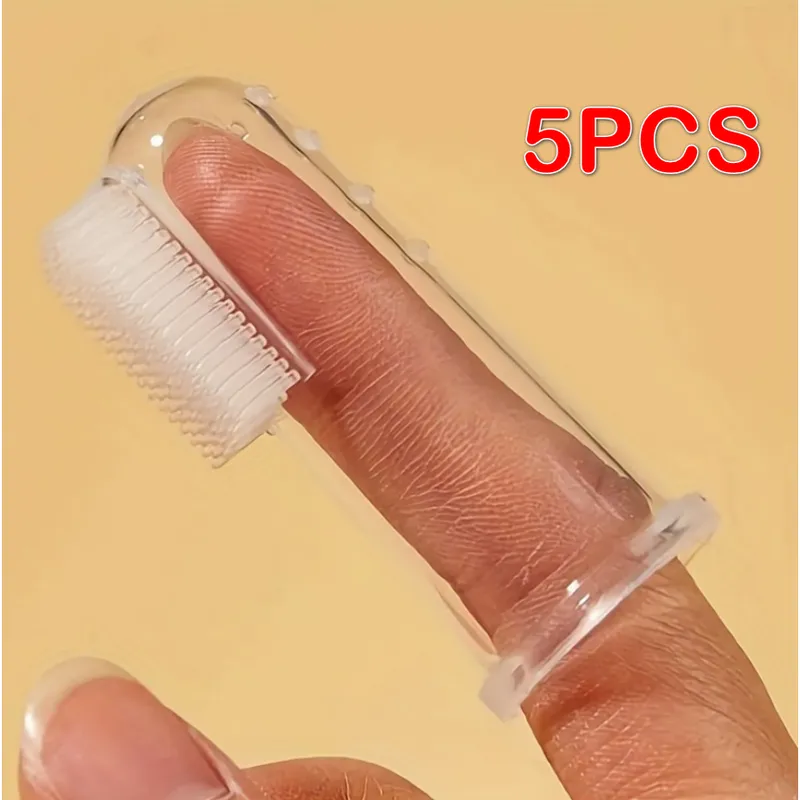 반려동물 손가락 칫솔 5p 세트