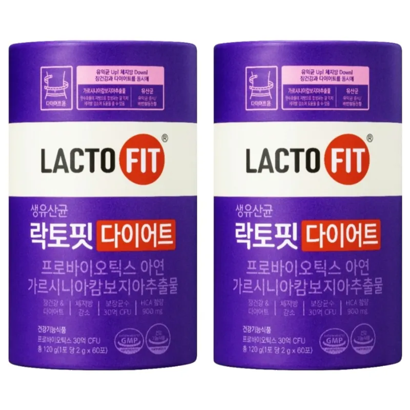 락토핏 다이어트 유산균 60p 2개