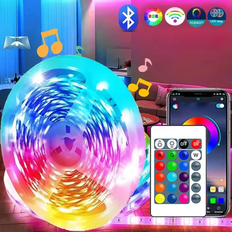 USB LED 스트립 조명 블루투스 음악 동기화