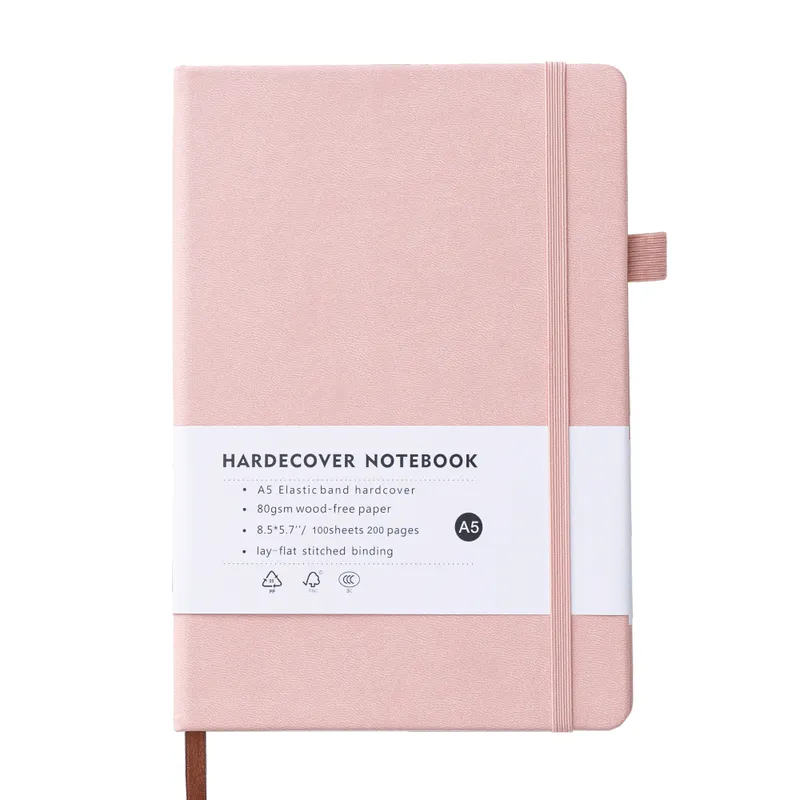 오가니코 A5 하드커버 만년 다이어리 베이비핑크