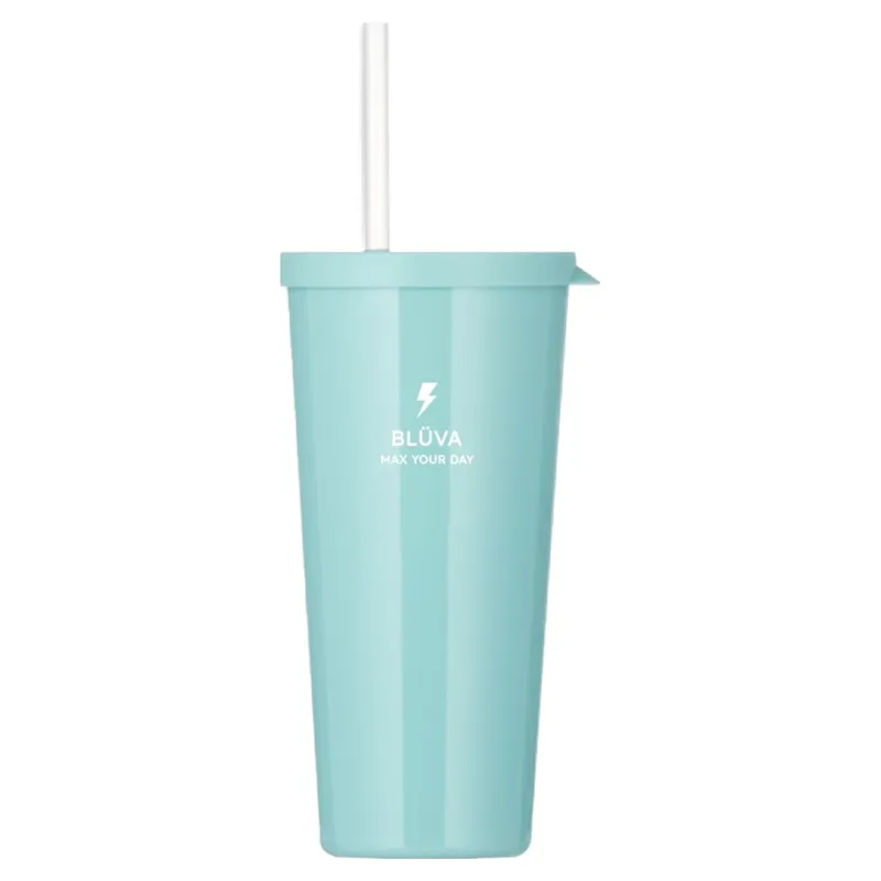 블루바 트라이탄 불투명 심플 빨대컵 텀블러