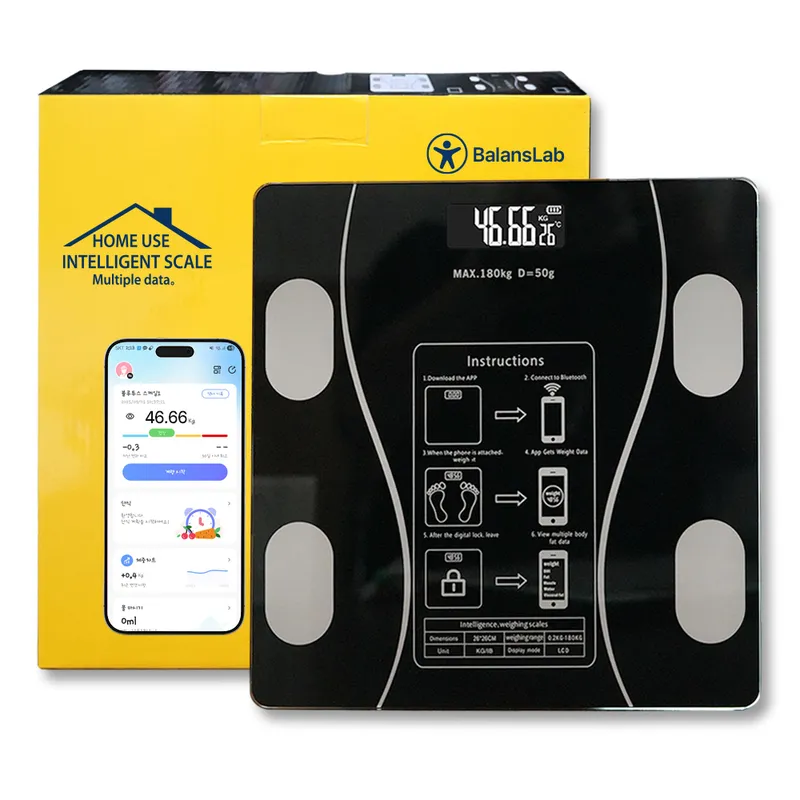 밸런스랩 BL1002 스마트 체지방 체중계 블랙