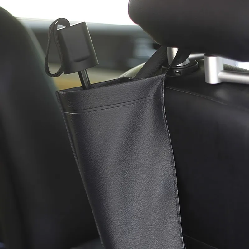 차량용 걸이형 가죽 방수 우산 꽂이 거치대