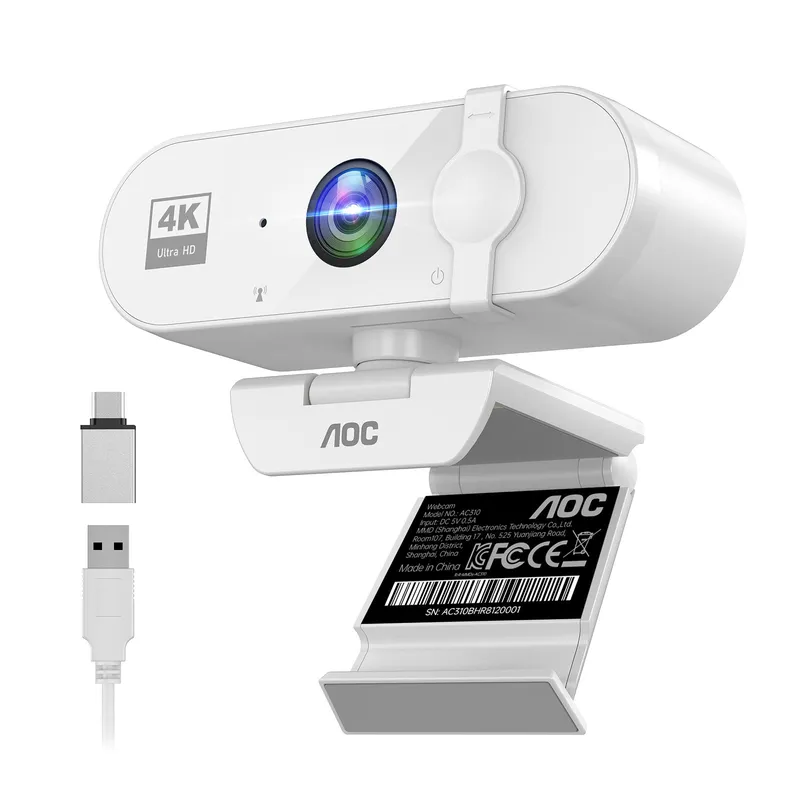 AOC 4K UHD 웹캠 AC310 화이트