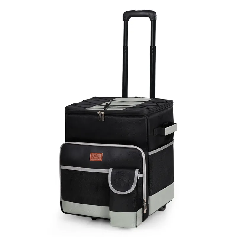 보쿤 대용량 접이식 카트 보냉가방 블랙