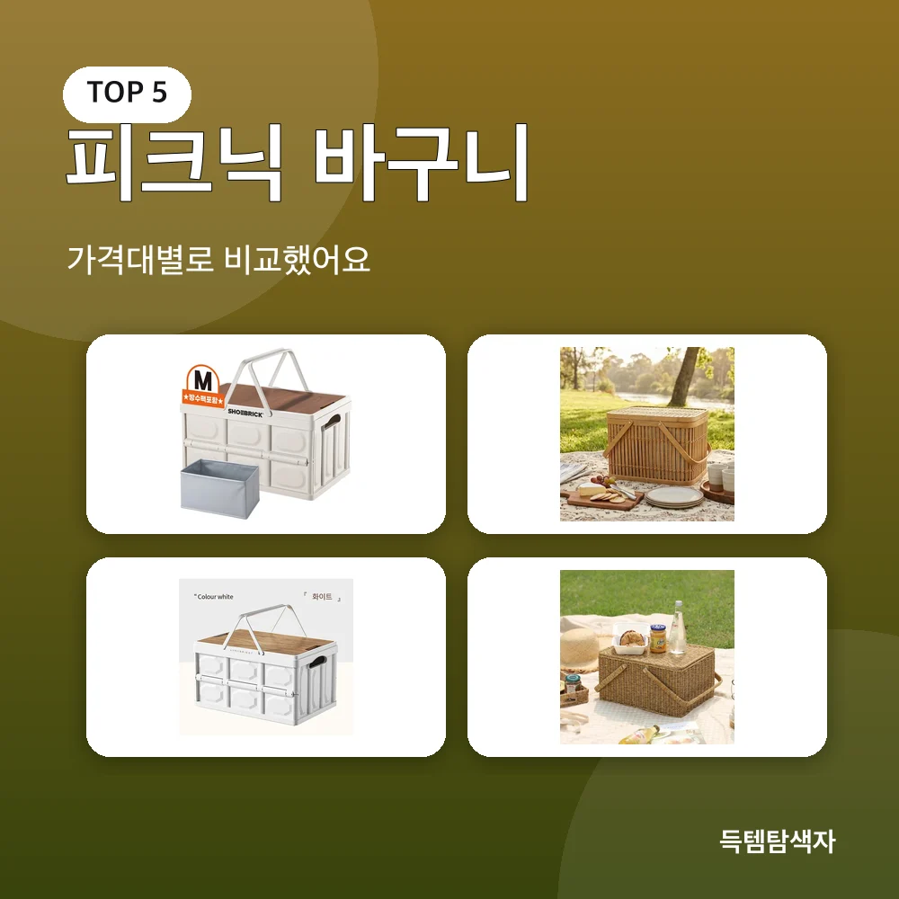 피크닉 바구니 추천 비교