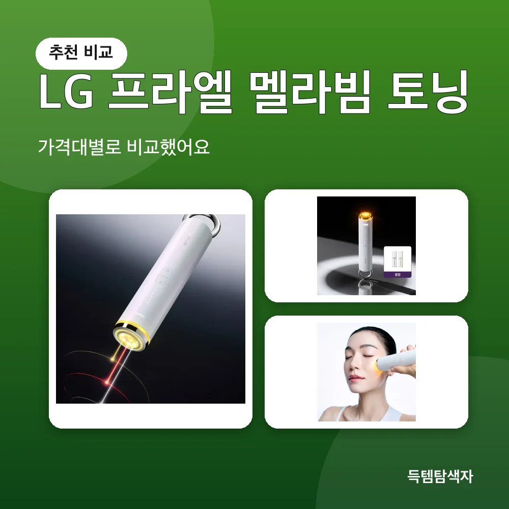 LG 프라엘 멜라빔 토닝 추천 비교