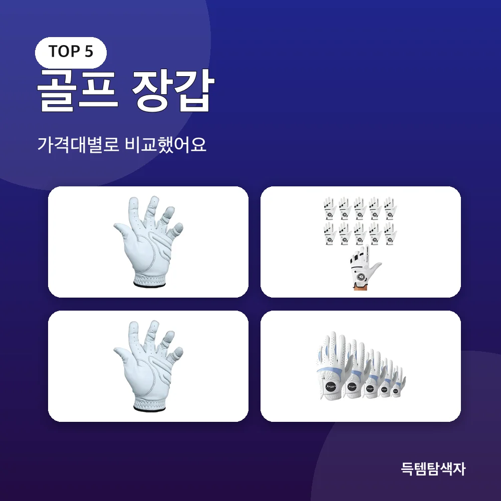 골프 장갑 추천 비교