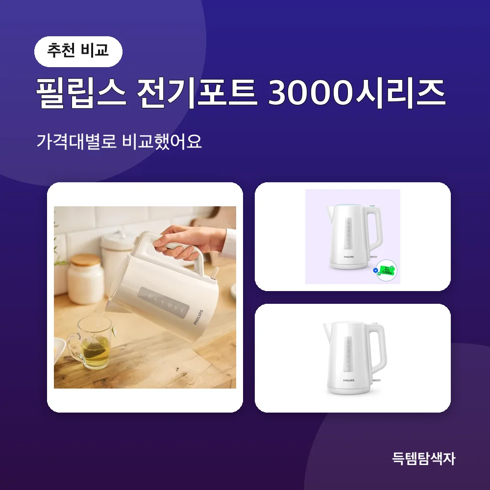 필립스 전기포트 3000시리즈 추천 비교