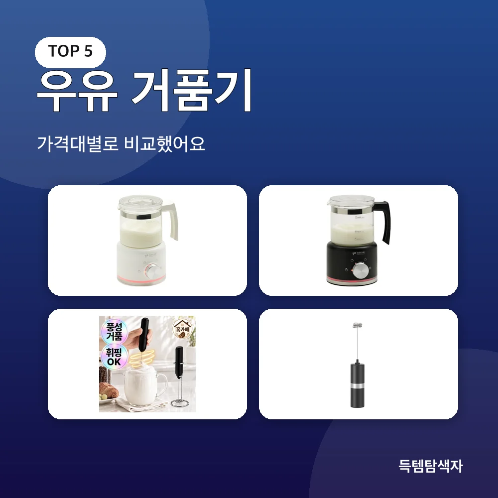 우유 거품기 추천 비교