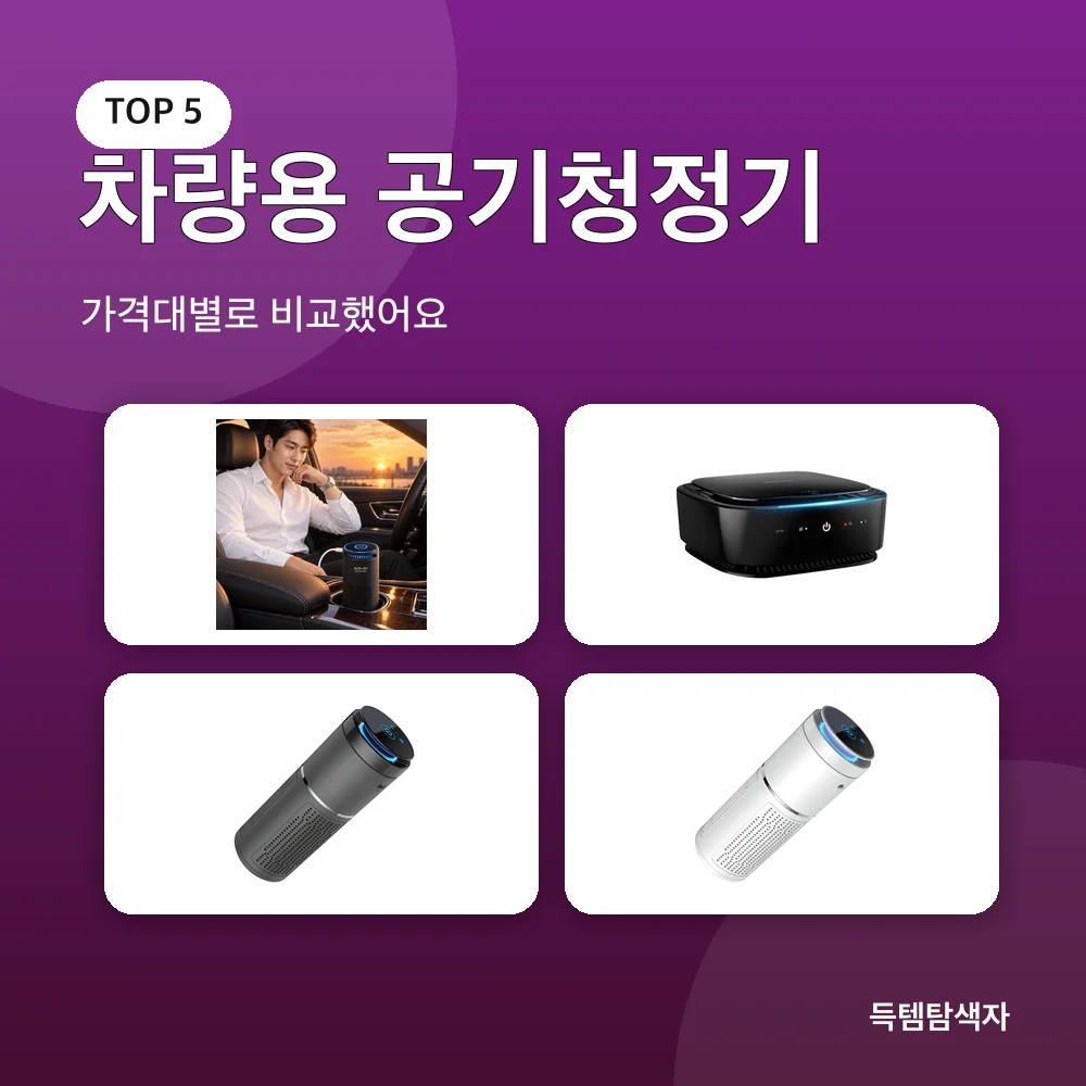 차량용 공기청정기 추천 비교